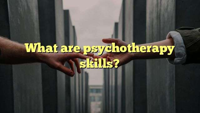 What are psychotherapy skills?